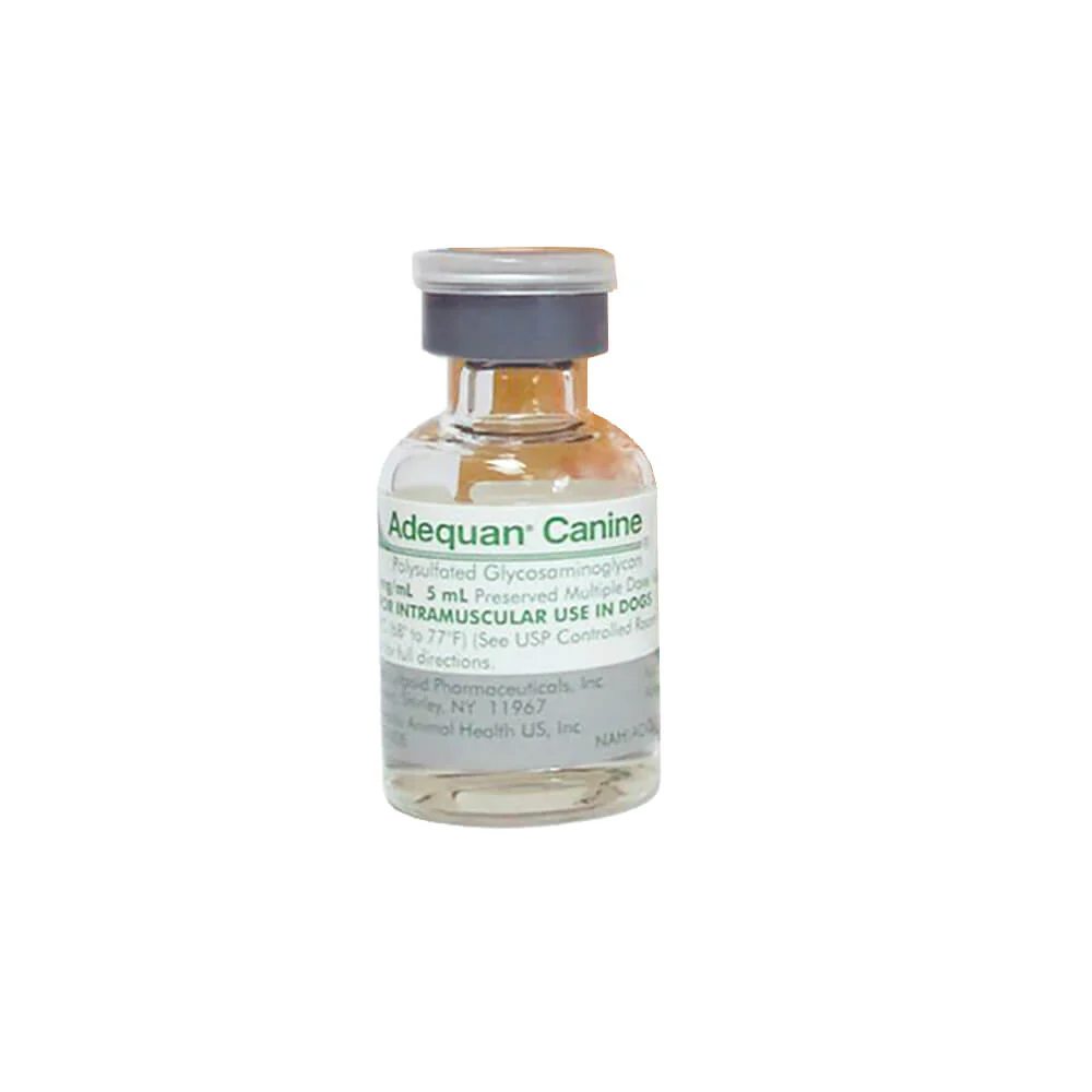 Rx Adequan Canine (polysulfated glycosaminoglycan) 100mg/ml x 5ml vial - Image 1