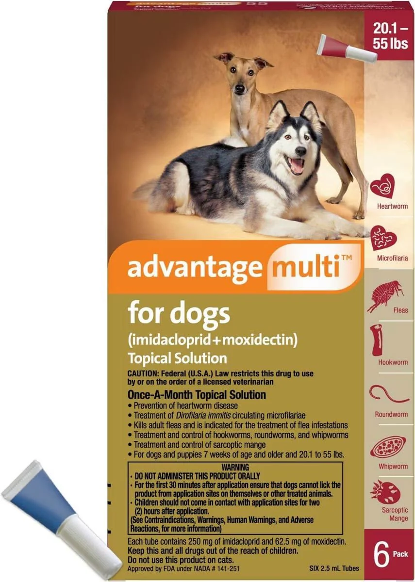 Rx Advantage Multi for Dogs (imidacloprid + moxidectin) Topical Solution - Image 1