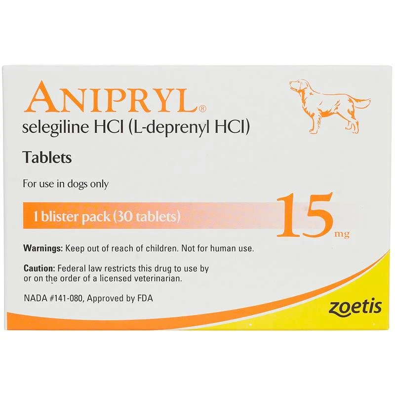 Rx Anipryl selegilline HCl (L-deprenyl HCl) Tablets for Dogs - Image 1