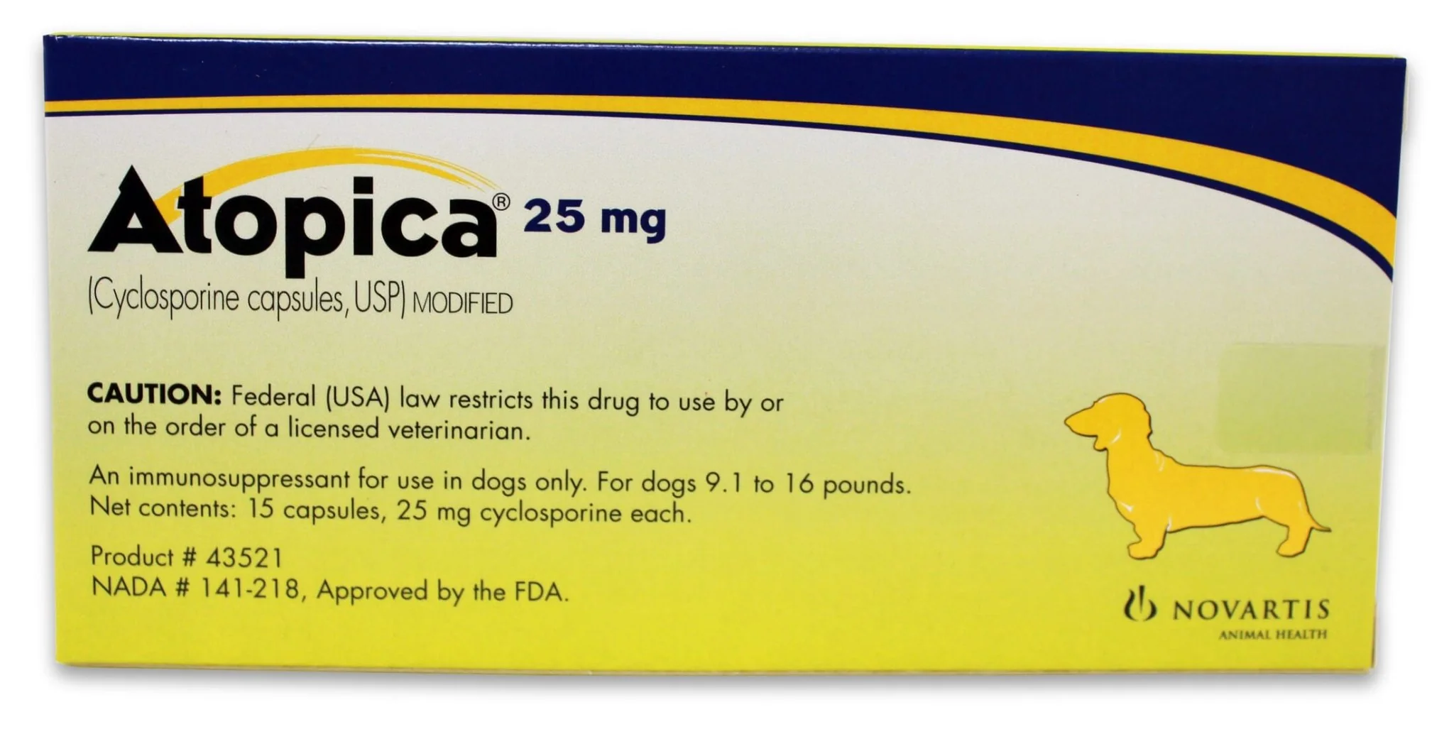 Rx Atopica (cylosporine) Capsules for Dogs - Image 2