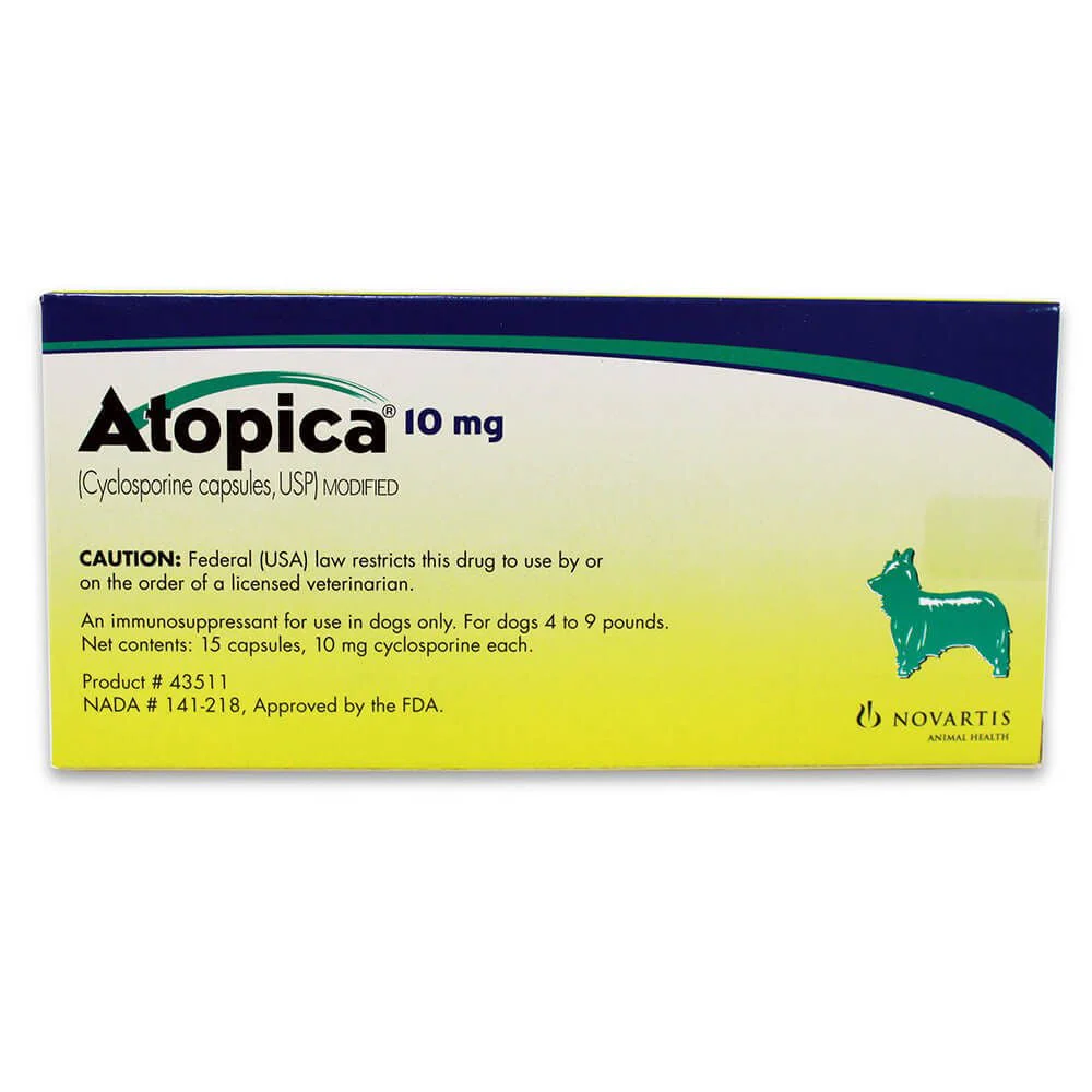 Rx Atopica (cylosporine) Capsules for Dogs - Image 1