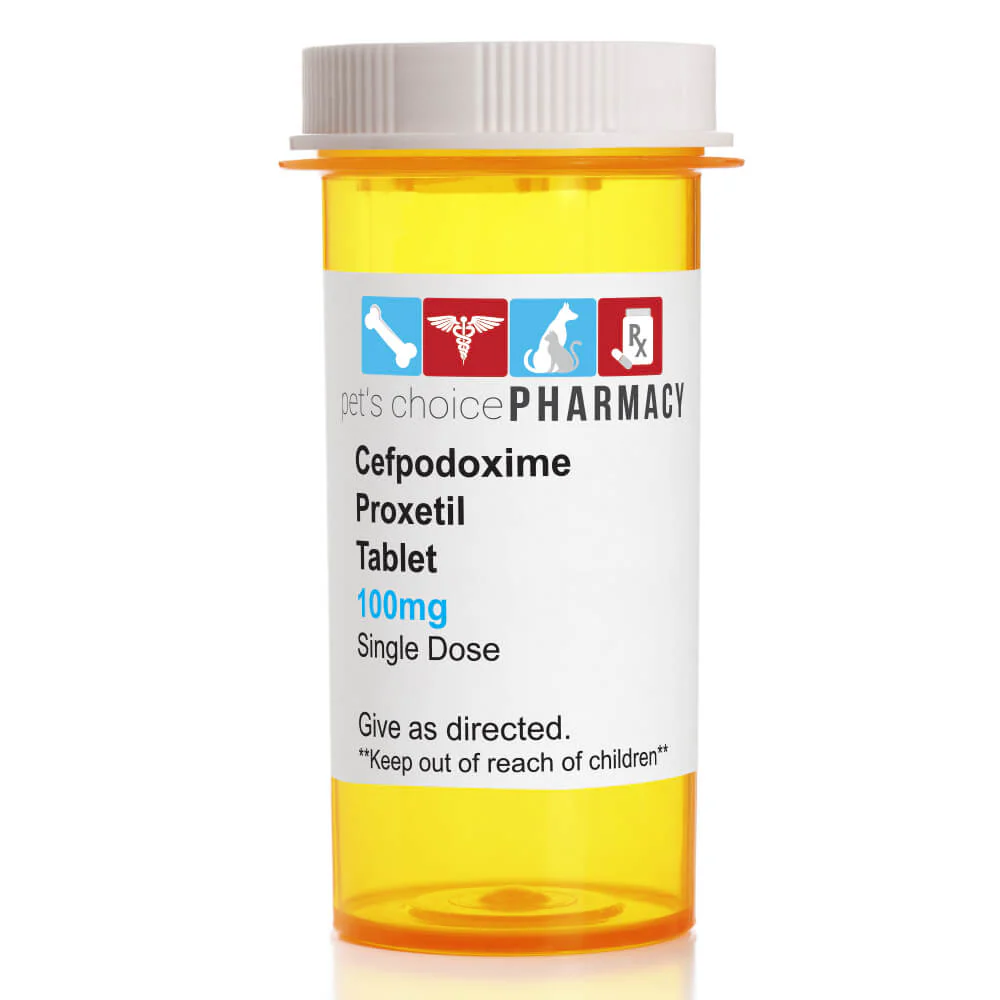 Rx Cefpoderm (Cefpodoxime Proxetil) Tablets for Dogs, Prescription Antibiotic for Skin, Wound & Abscess Infections - Image 3