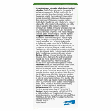 Rx Credelio Quattro Flea & Tick Chewable Tablets for Dogs - Image 2