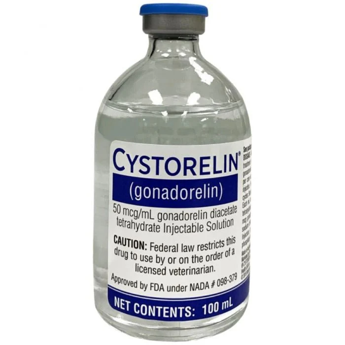 Rx Cystorelin (gonadorelin) 100 mL – Gonadorelin Injection for Cattle, 50 Dose - Image 1