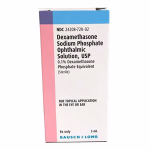Rx Dexamethasone Sodium Phosphate Ophthalmic Solution 0.1% for Dogs & Cats, 5 mL - Image 1