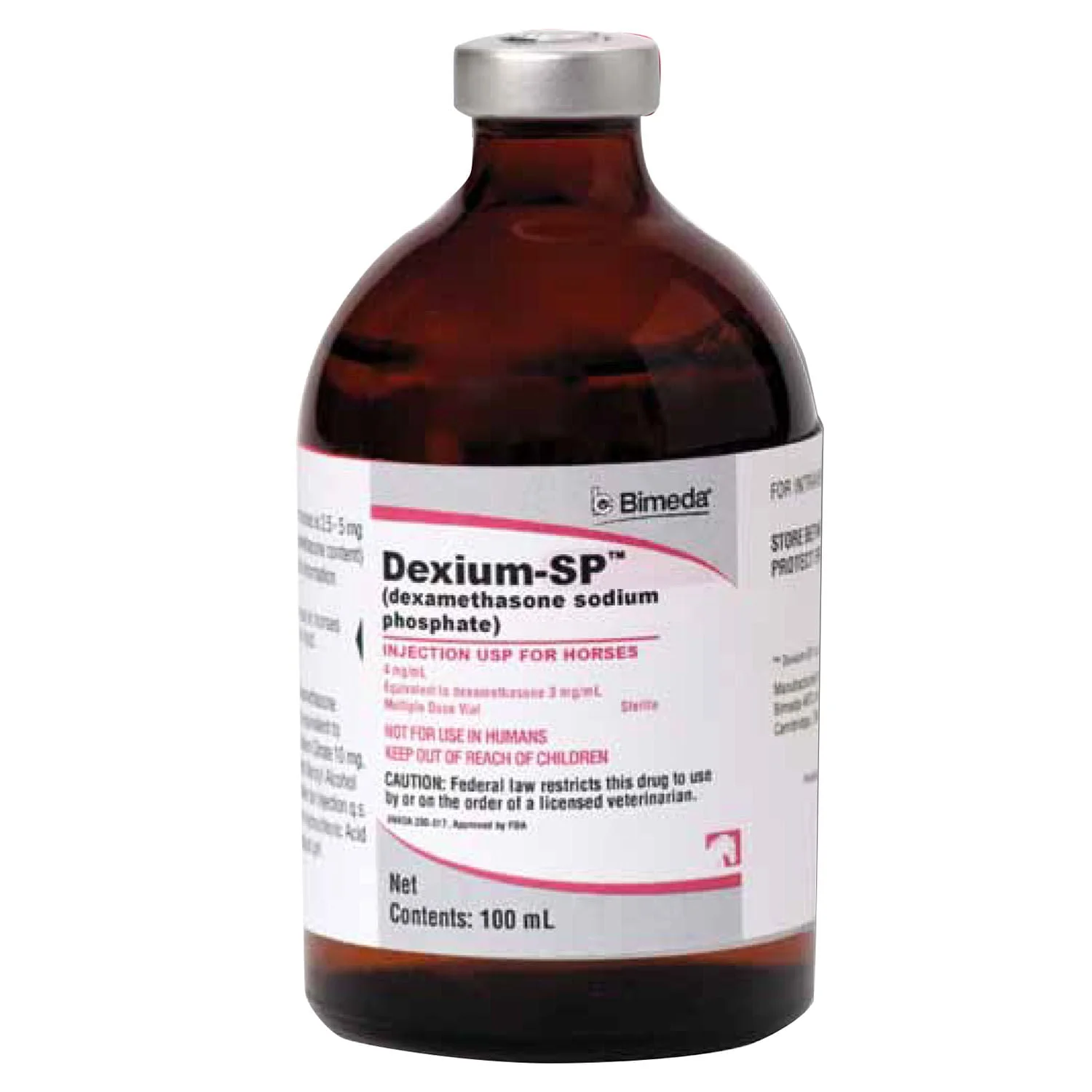 Rx Dexium SP (dexamethasone sodium phosphate) Injection for Horses, 4mg/ml x 100 ml - Image 1