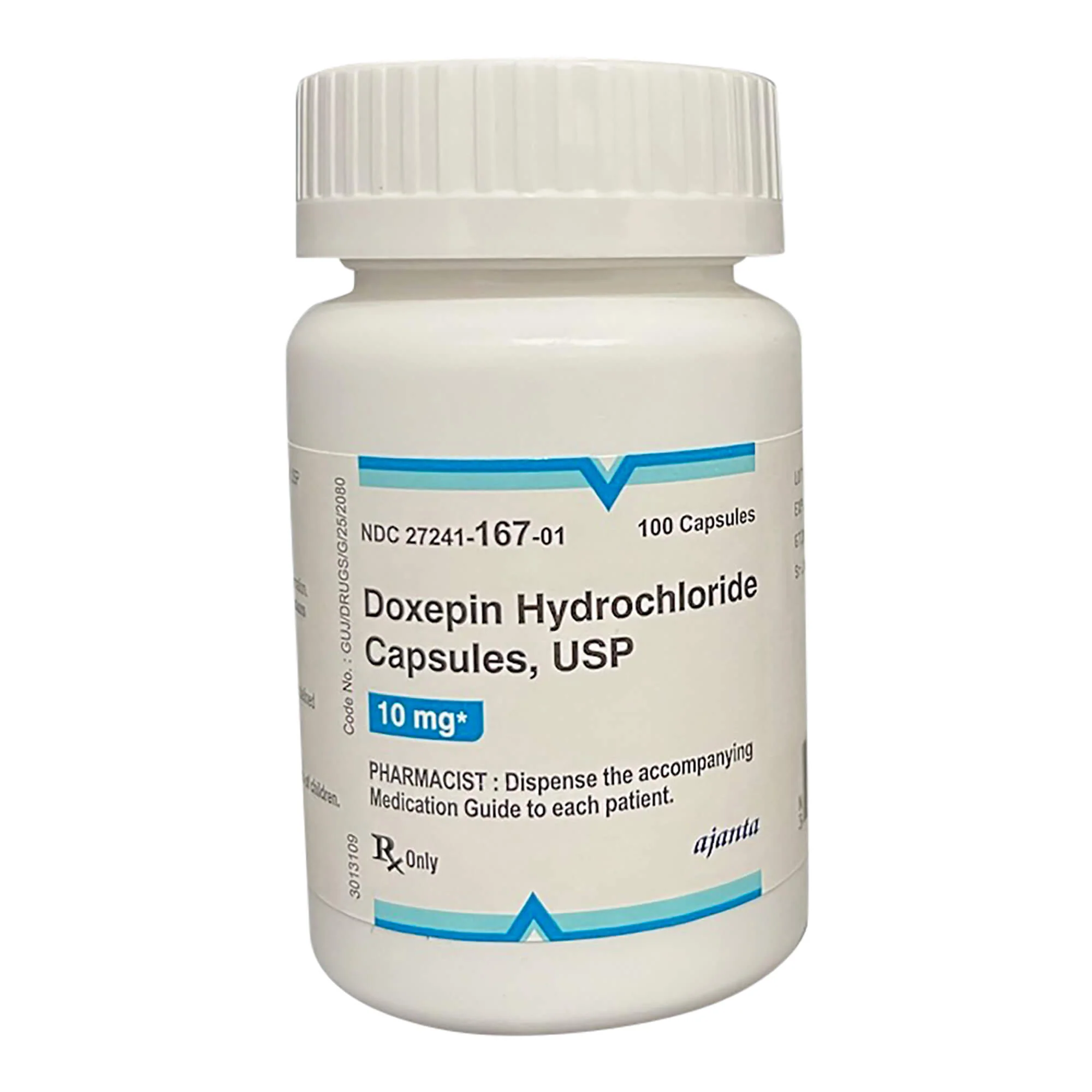 Rx Doxepin (Generic) Capsules for Dogs, 10mg, 100 ct - Image 1