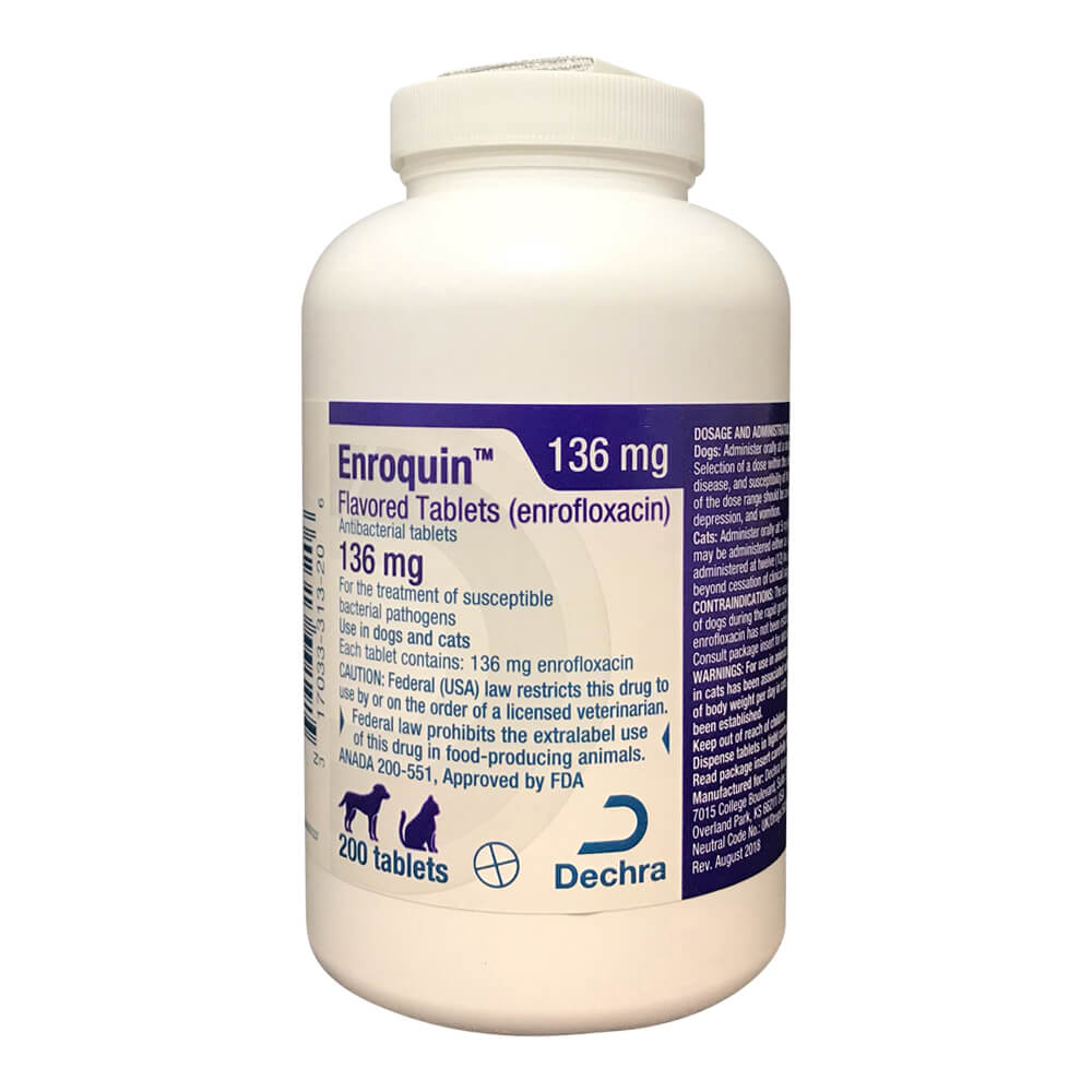 Rx Enroquin (enrofloxacin) Tablets for Dogs and Cats - Image 1