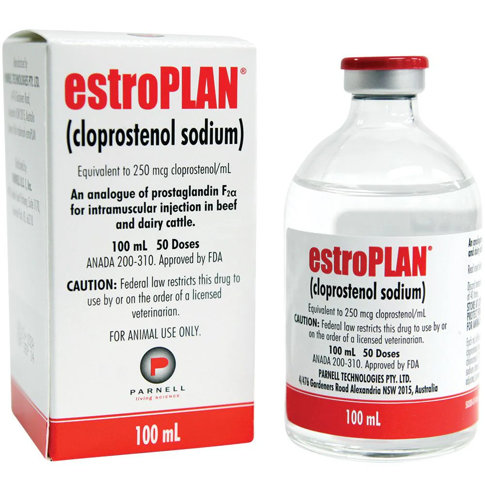 Rx EstroPLAN (Cloprostenol Sodium) Injection for Cattle, 100 mL - Image 1