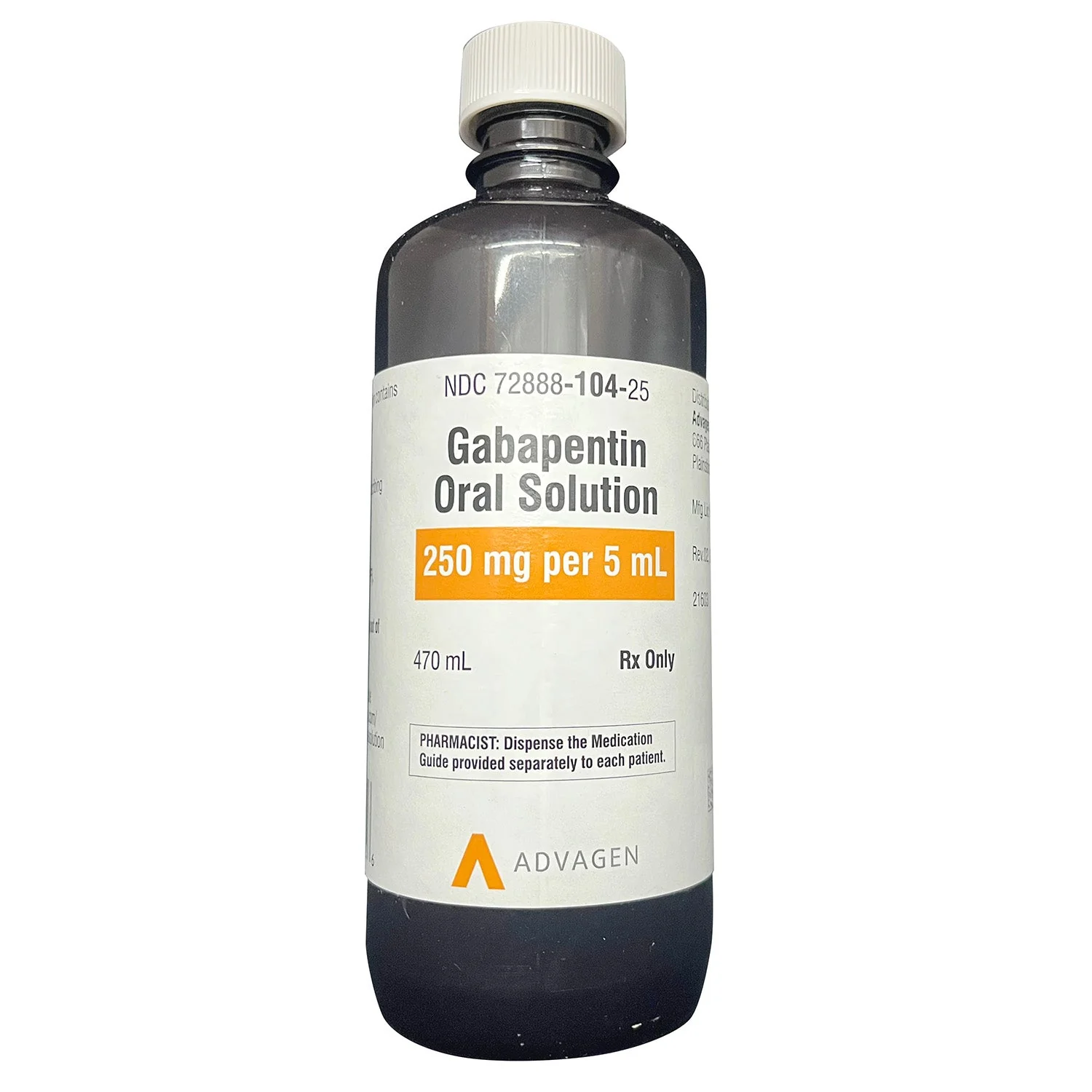 Rx Gabapentin Oral Solution 250mg/5ml for Dogs – Pain Relief, Arthritis & Seizure Support, 470ml - Image 1