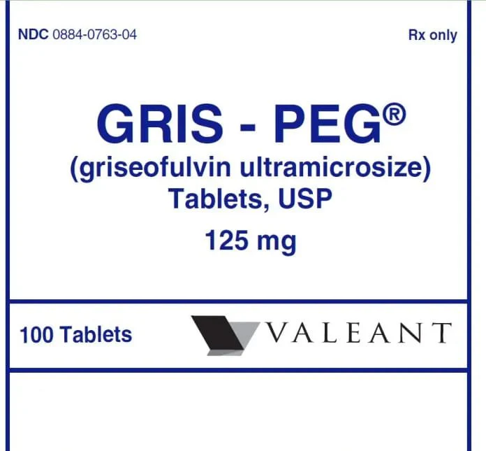 Rx Gris-PEG Tabs, 125 mg x 100 ct - Image 1