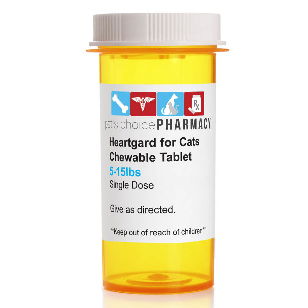 Rx Heartgard Chewable Tablets for Cats, 5-15 lb - Image 1