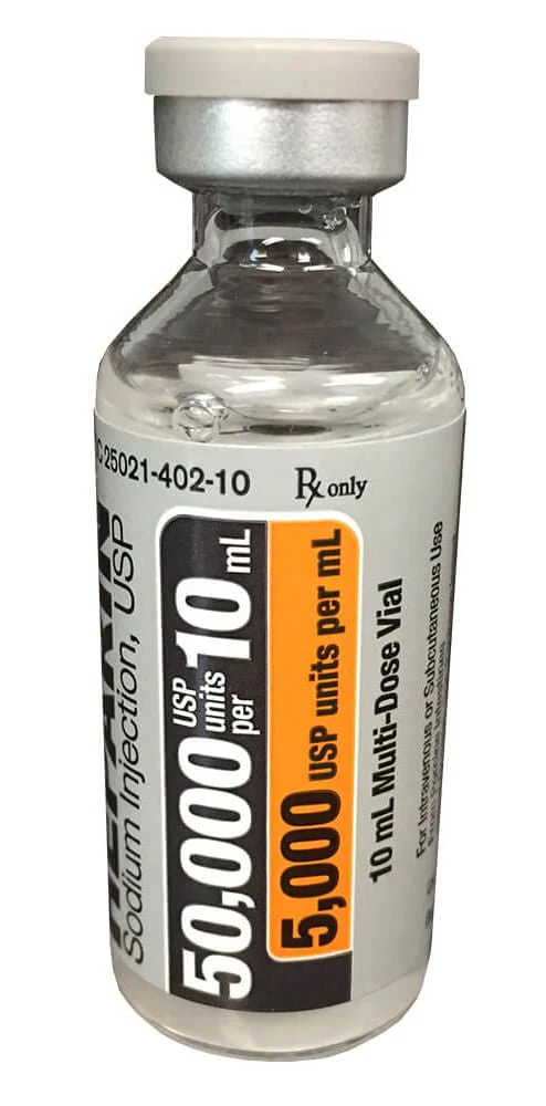 Rx Heparin Injection for Dogs, Cats, & Horses - Image 1
