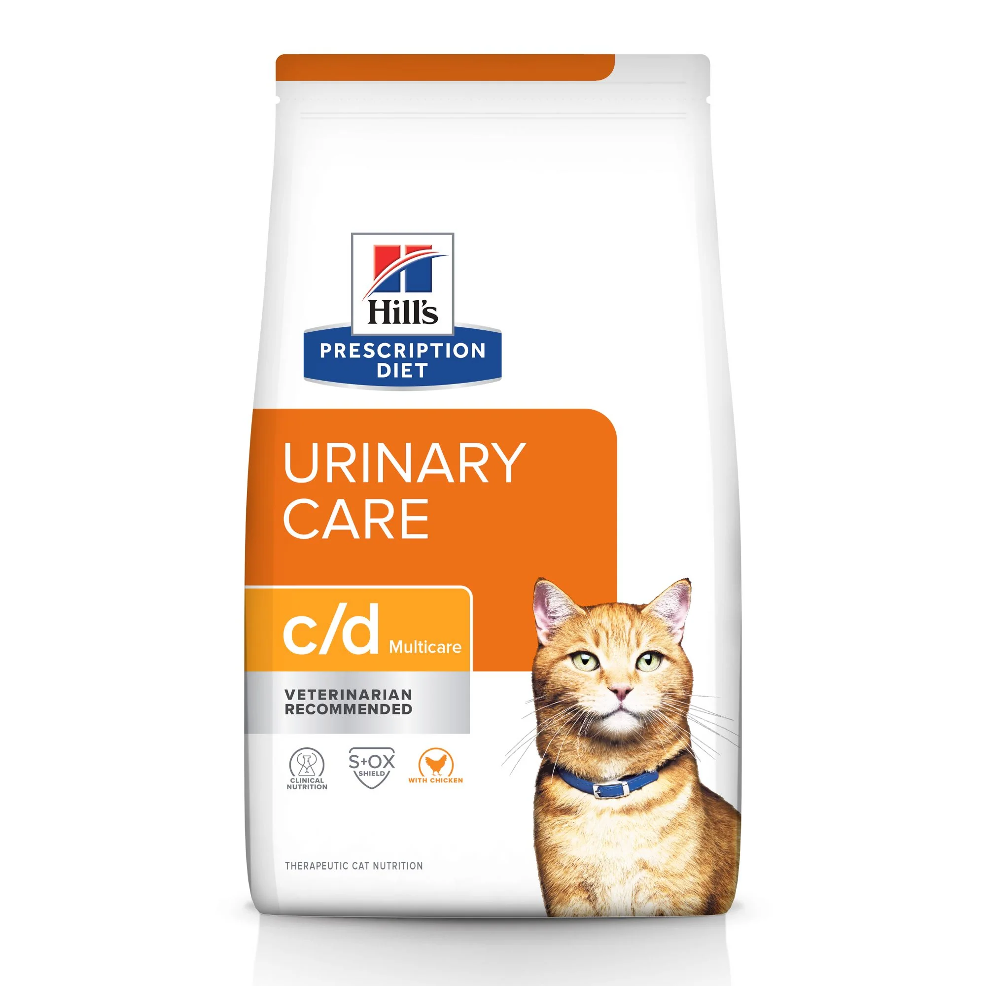 Rx Hill’s Prescription Diet c/d Multicare Urinary Care with Chicken Dry Cat Food, 8.5 lb Bag
