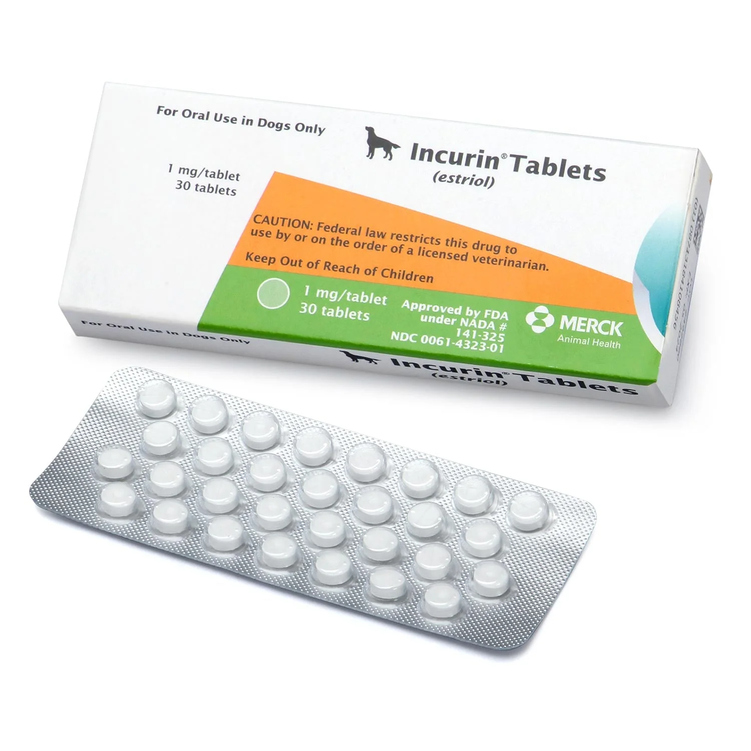 Rx Incurin (estriol) 1 mg Tablets for Dogs - Image 2