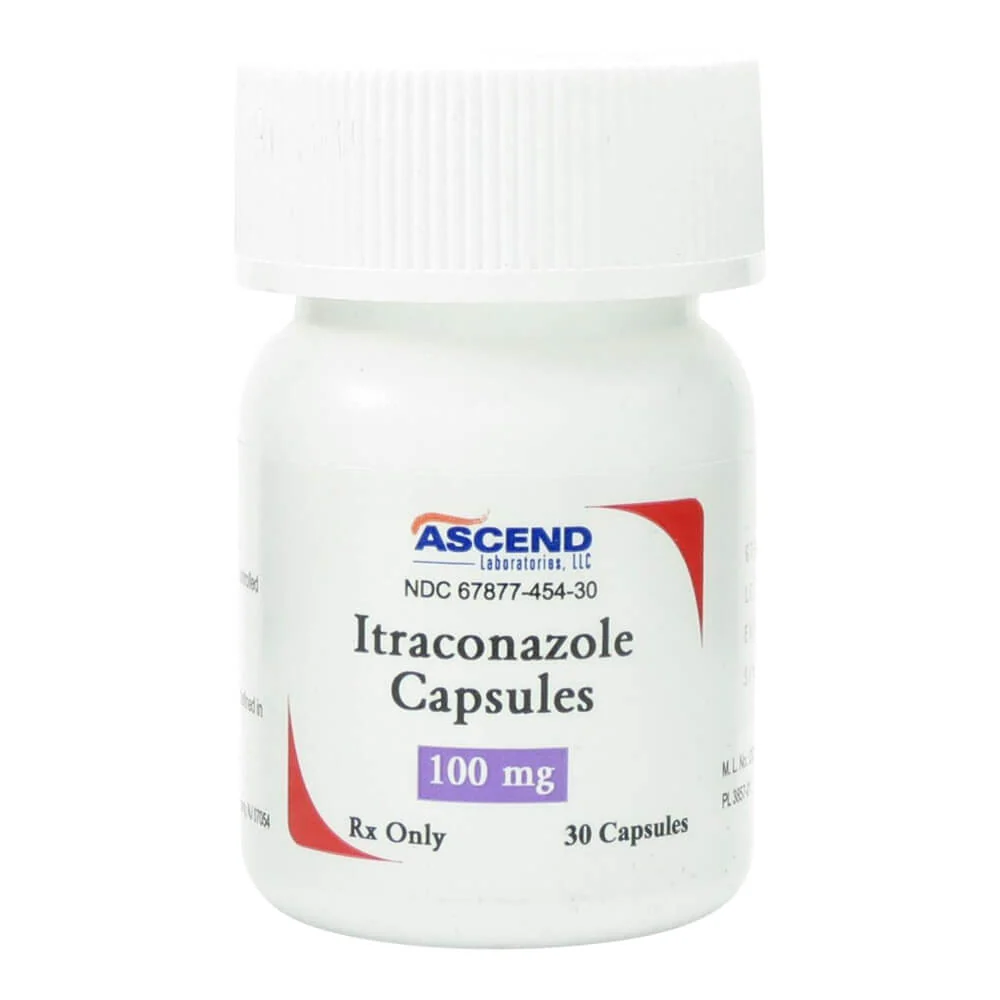 Rx Itraconazole Capsules, 100mg, 30 ct - Image 1