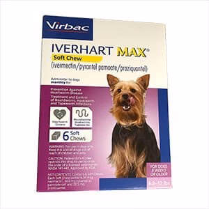 Rx Iverhart Max (ivermectin/pyrantel pamoate/praziquantel) Soft Chews  — Monthly Heartworm & Intestinal Worm Prevention for Dogs - Image 3