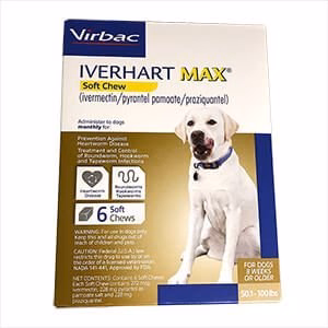 Rx Iverhart Max (ivermectin/pyrantel pamoate/praziquantel) Soft Chews  — Monthly Heartworm & Intestinal Worm Prevention for Dogs - Image 2