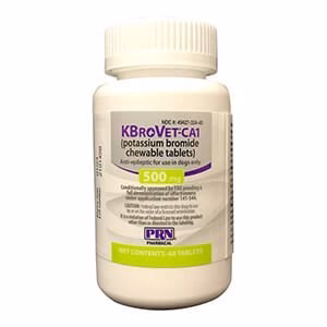Rx KBroVet-CA1 (potassium bromide) Anti-Convulsant Chewable Tablets for Dogs with Seizures & Epilepsy - Image 3