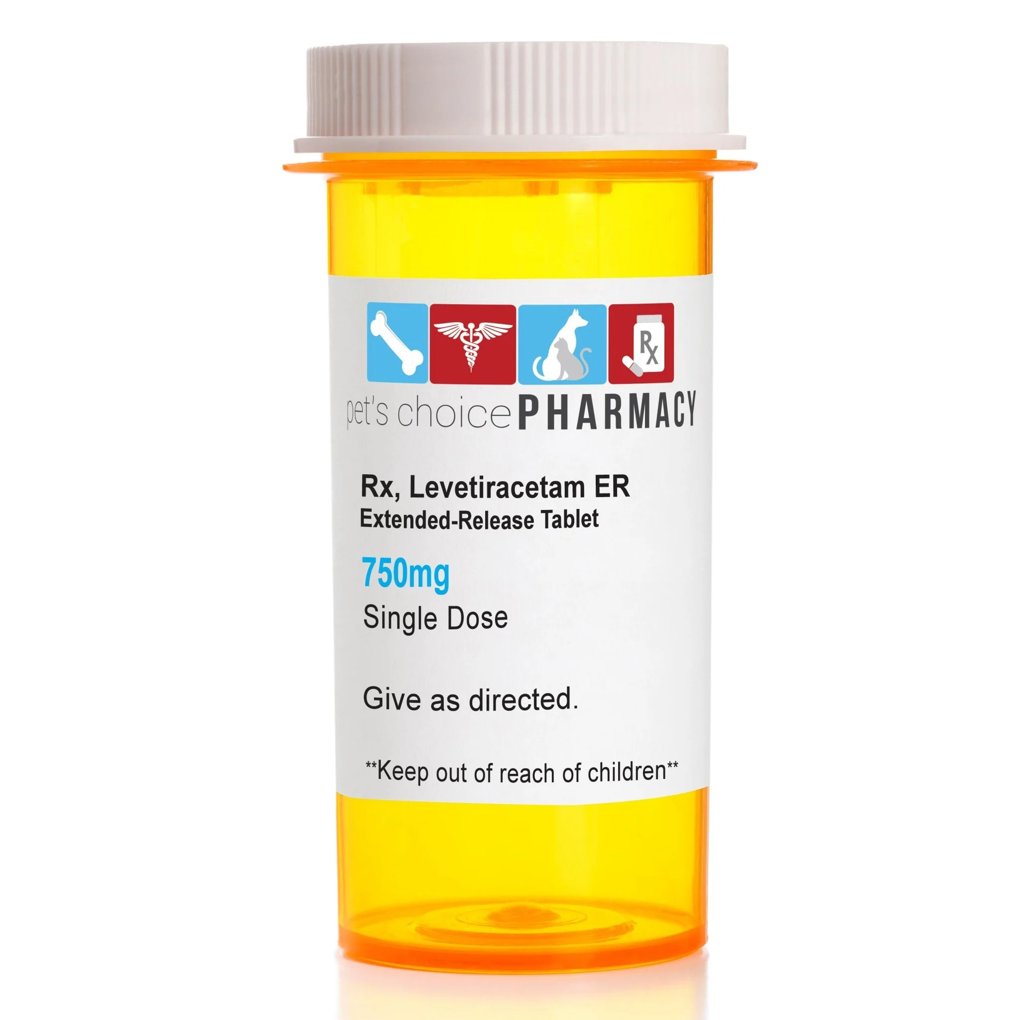 Rx Levetiracetam (Generic) Extended-Release Tablets for Horses, Dogs & Cats - Image 1