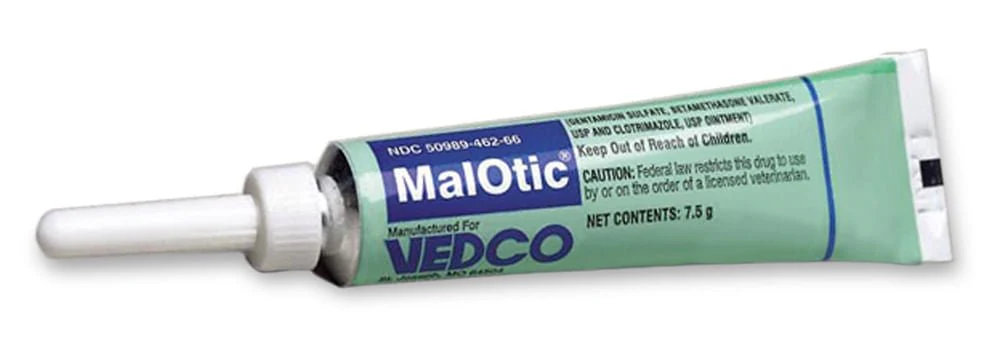 Rx MalOtic (gentamicin-betamethasone-clotrimazole) Ointment for Dogs - Image 1