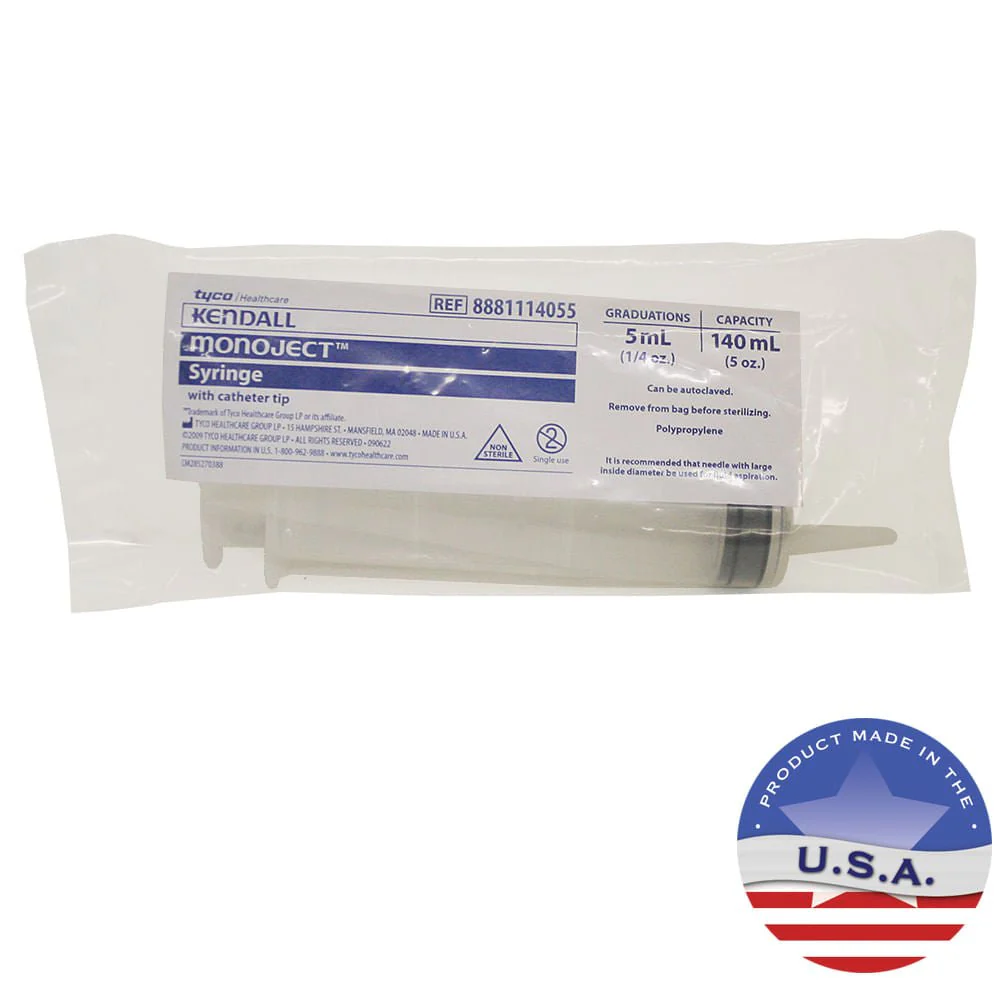 Rx Monoject Syringe with 140 cc Catheter Tip - Image 1