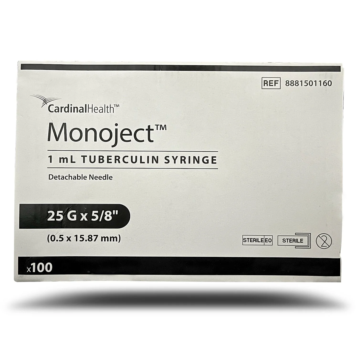 Rx Monoject Tuberculin (TB) Syringe with Needle - Image 1