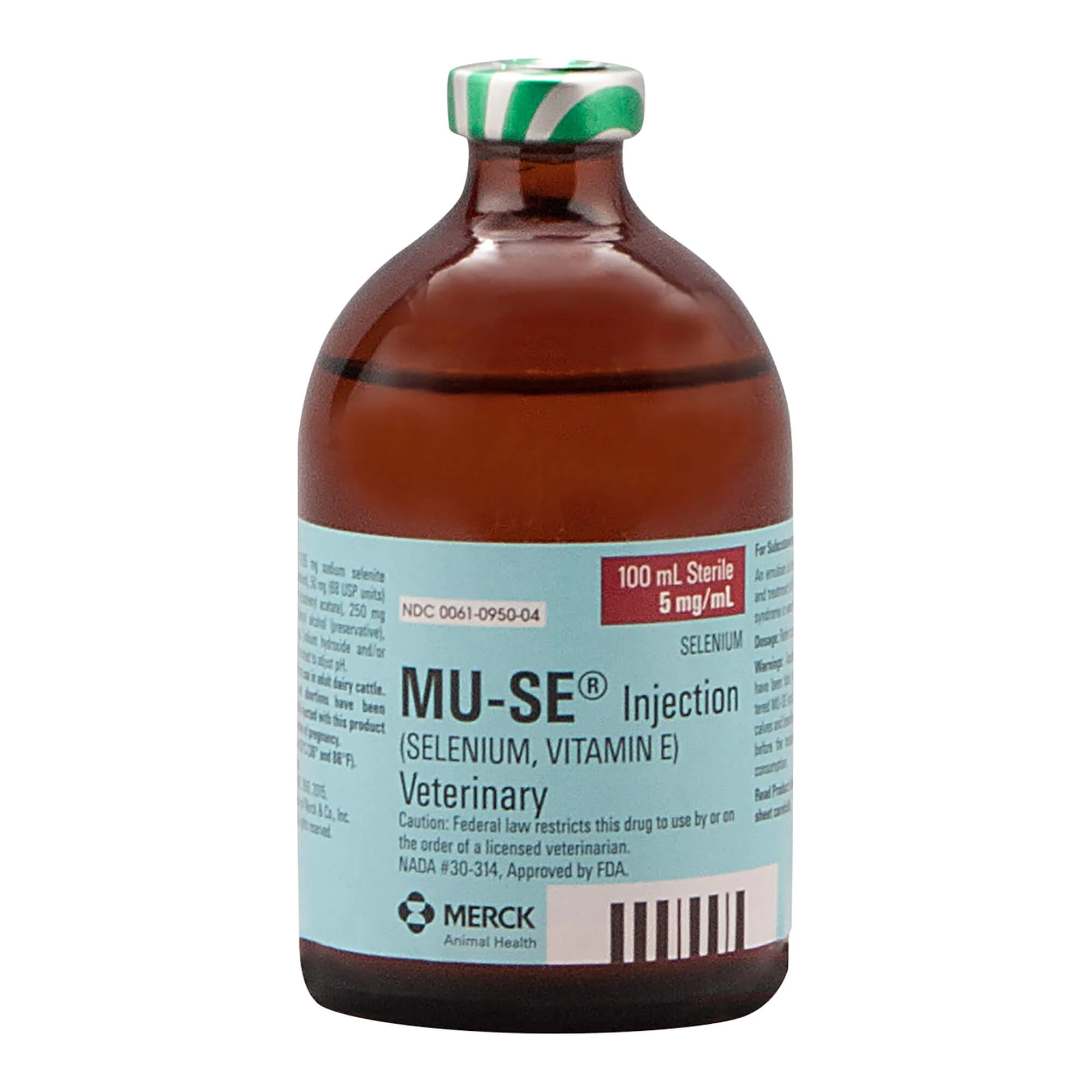 Rx MU-SE (selenium, vitamin E) Injection for Cattle, 100mL vial - Image 1