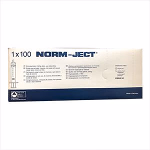 Rx Norm-Ject Syringe, Luer Slip Tip, 10 cc, 100 ct - Image 1