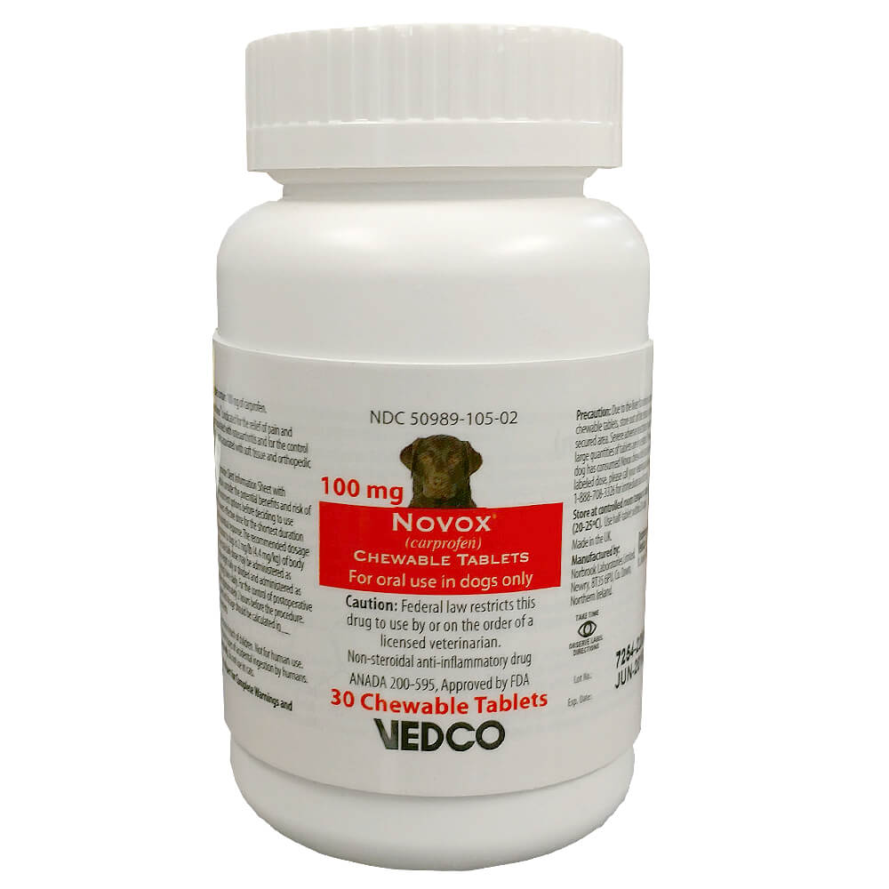 Rx Novox (carprofen) Chewable Tablets for Dogs - Image 1