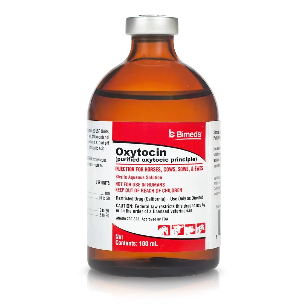 Rx Oxytocin (Generic) Injection for Horses, Cows, Sows, & Ewes, 100 mL - Image 1