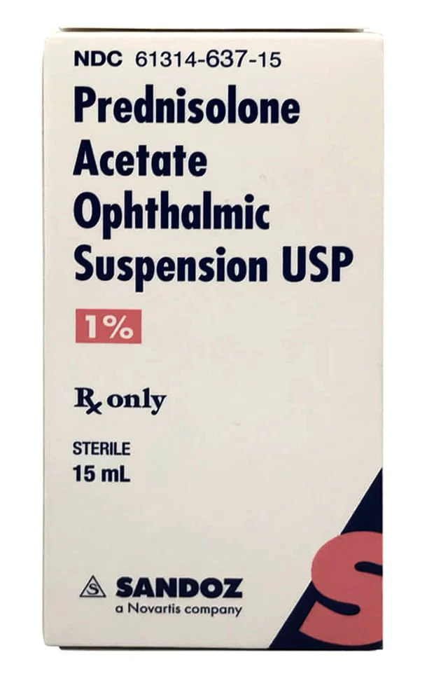 Rx Prednisolone Acetate (Generic) Ophthalmic Suspension for Horses & Dogs, 15 mL - Image 1