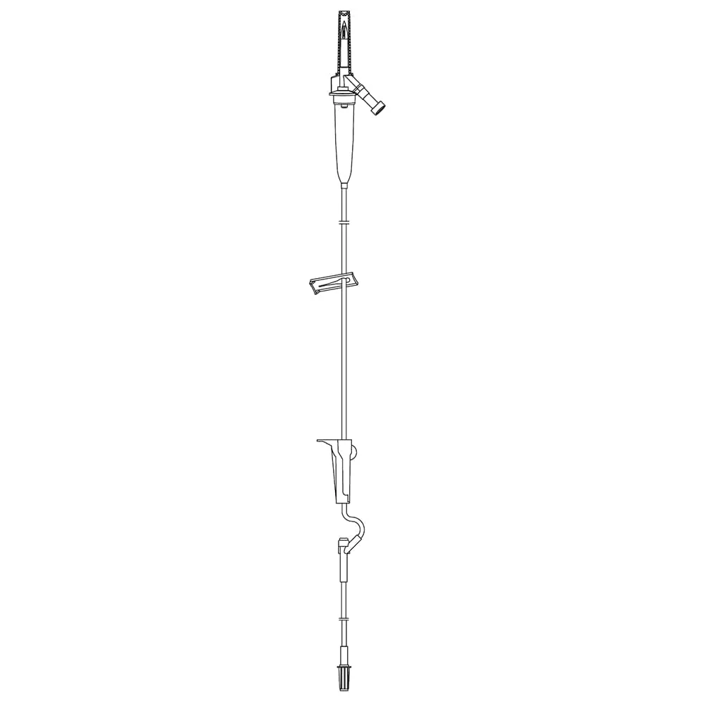 Rx Primary IV Set, 78", 15 Drip Set, Vented, 1 Port, No Needle - Image 1