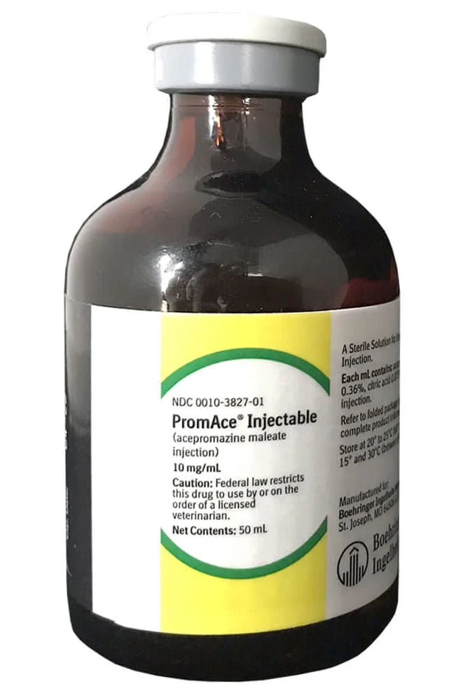 Rx PromAce (acepromazine maleate) Injection for Horses & Pets, 50mL - Image 1