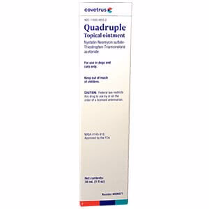 Rx Quadruple Topical Ointment (Quadritrop) for Dogs & Cats, 30 mL - Image 1