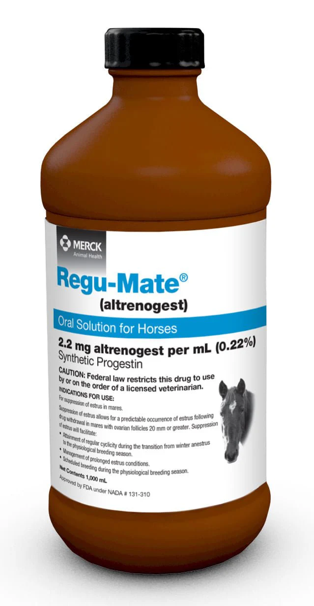 Rx Regu-Mate (altrenogest) Oral Solution for Horses, 1000mL - Image 1