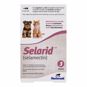 Rx Selarid (selamectin) Topical for Puppies & Kittens 0-5 lbs – Flea, Heartworm & Parasite Prevention - Image 1