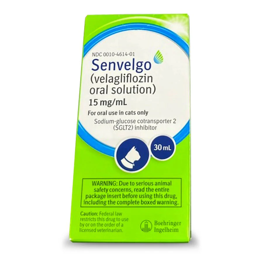 Rx Senvelgo (velaglifozin oral solution) Oral Hypoglycemic for Cats, 15mg/ml, 30ml - Image 1