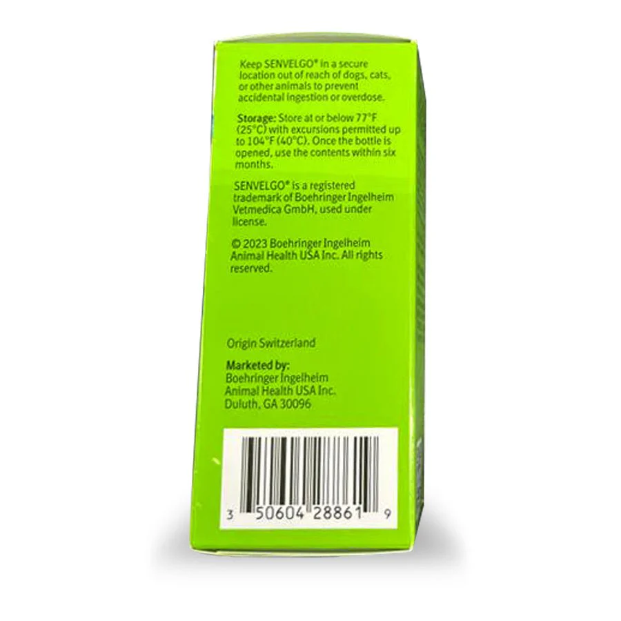 Rx Senvelgo (velaglifozin oral solution) Oral Hypoglycemic for Cats, 15mg/ml, 30ml - Image 2