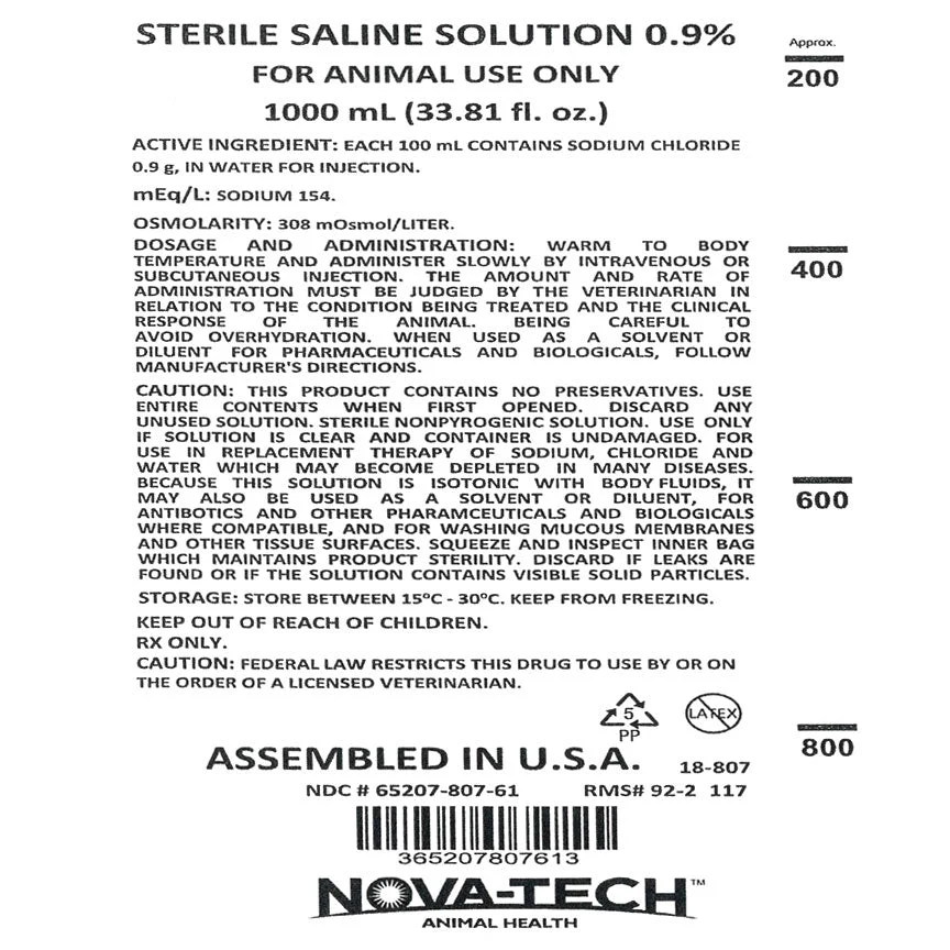 Rx Sodium Chloride Injection 0.9% x 1000ml bag - Image 2