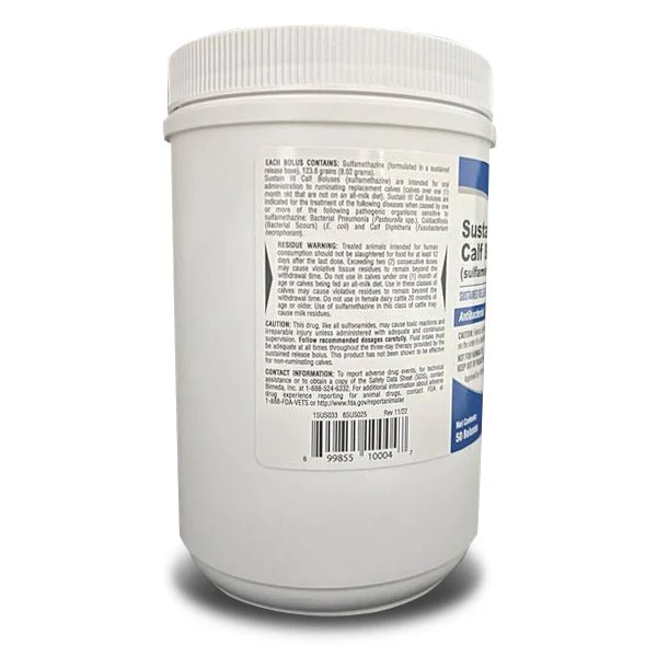 Rx Sustain III Bolus (sulfamethazine) Sustained Release Bolus (72 Hours) for Calves - Image 3