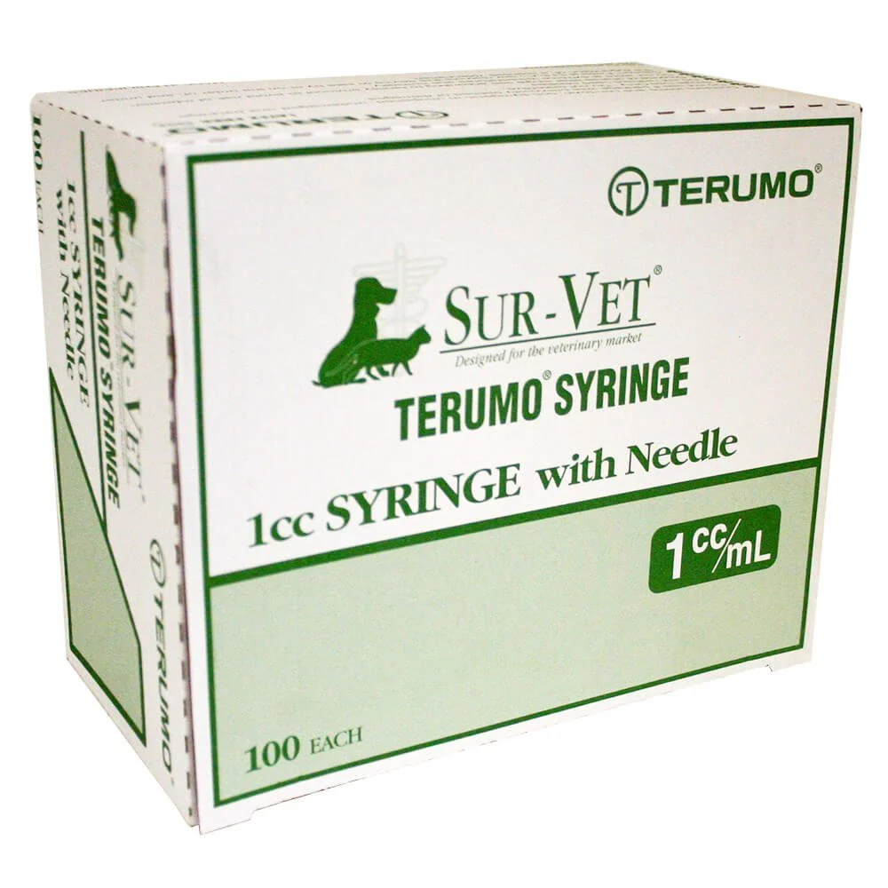 Rx Terumo SUR-VET Luer Slip Syringe with Needle, 100 count - Image 2