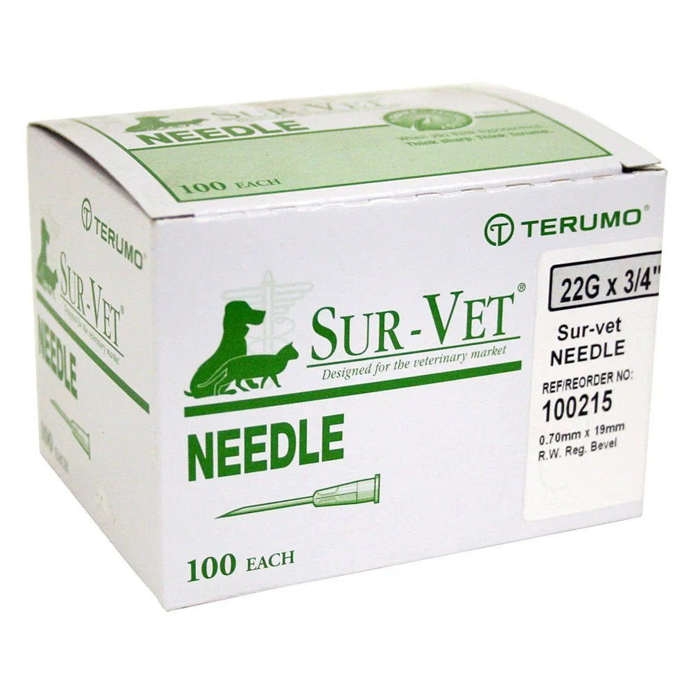 Rx Terumo SUR-VET Veterinary Needles, 100 Count - Image 1