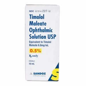 Rx Timolol Opth Solution 0.5%, 10ml Bottle
