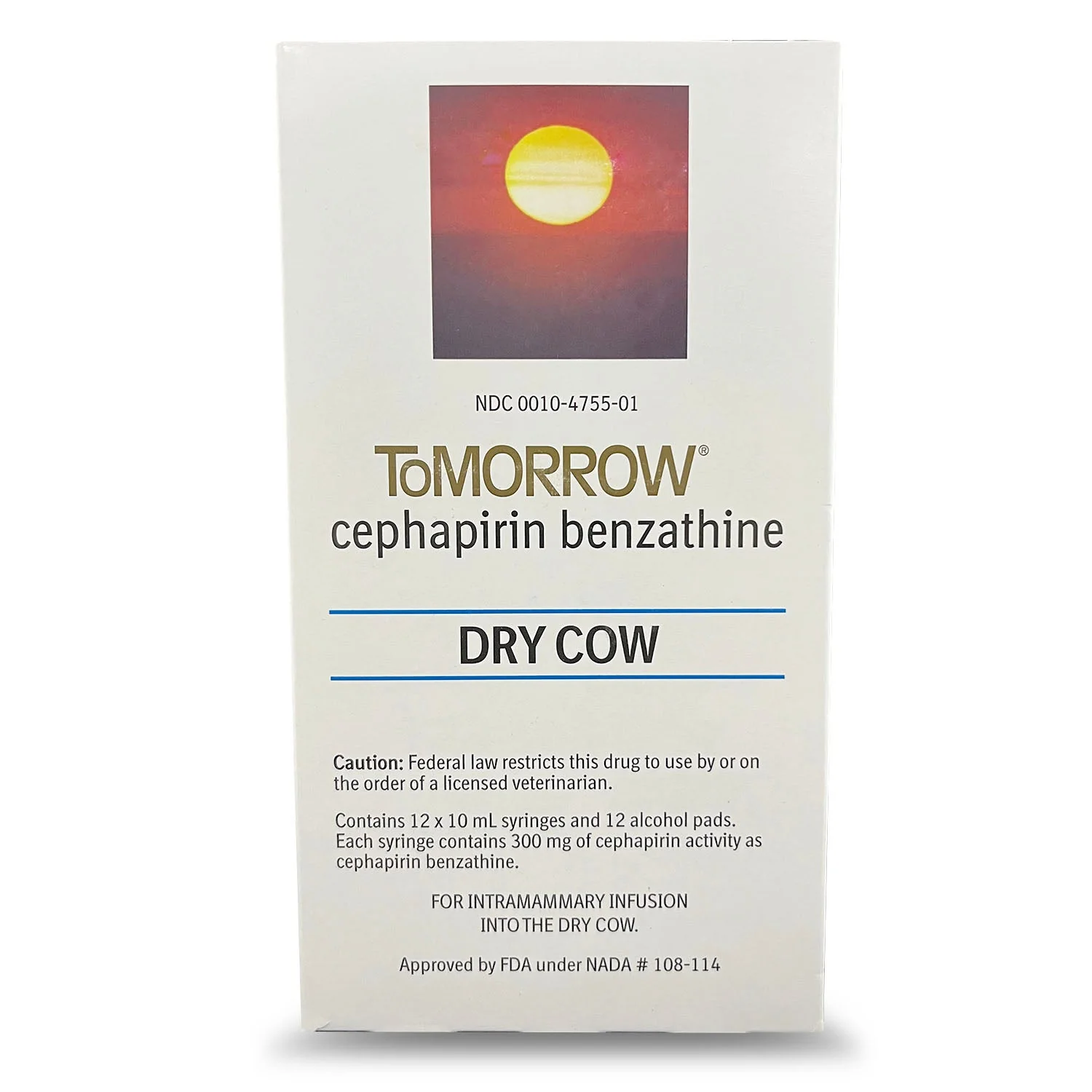 Rx ToMORROW (Cephapirin Benzathine) Dry Cow Mastitis Treatment for Dairy Cows, 10 mL Syringes - Image 1