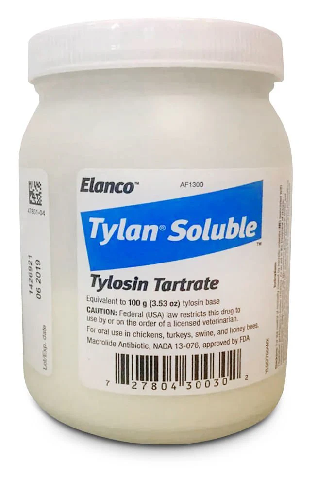 Rx Tylan (tylosin tartrate) Soluble Powder, 100 gm - Image 1