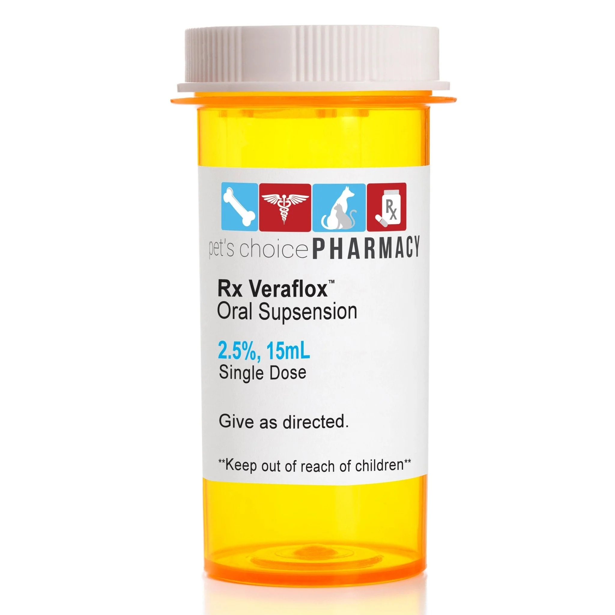 Rx Veraflox Oral Suspension, 2.5% 15ml, Single - Image 1