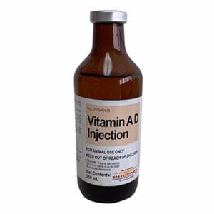 Rx Vitamin AD (Generic) Injection for Cattle, 250 mL - Image 1