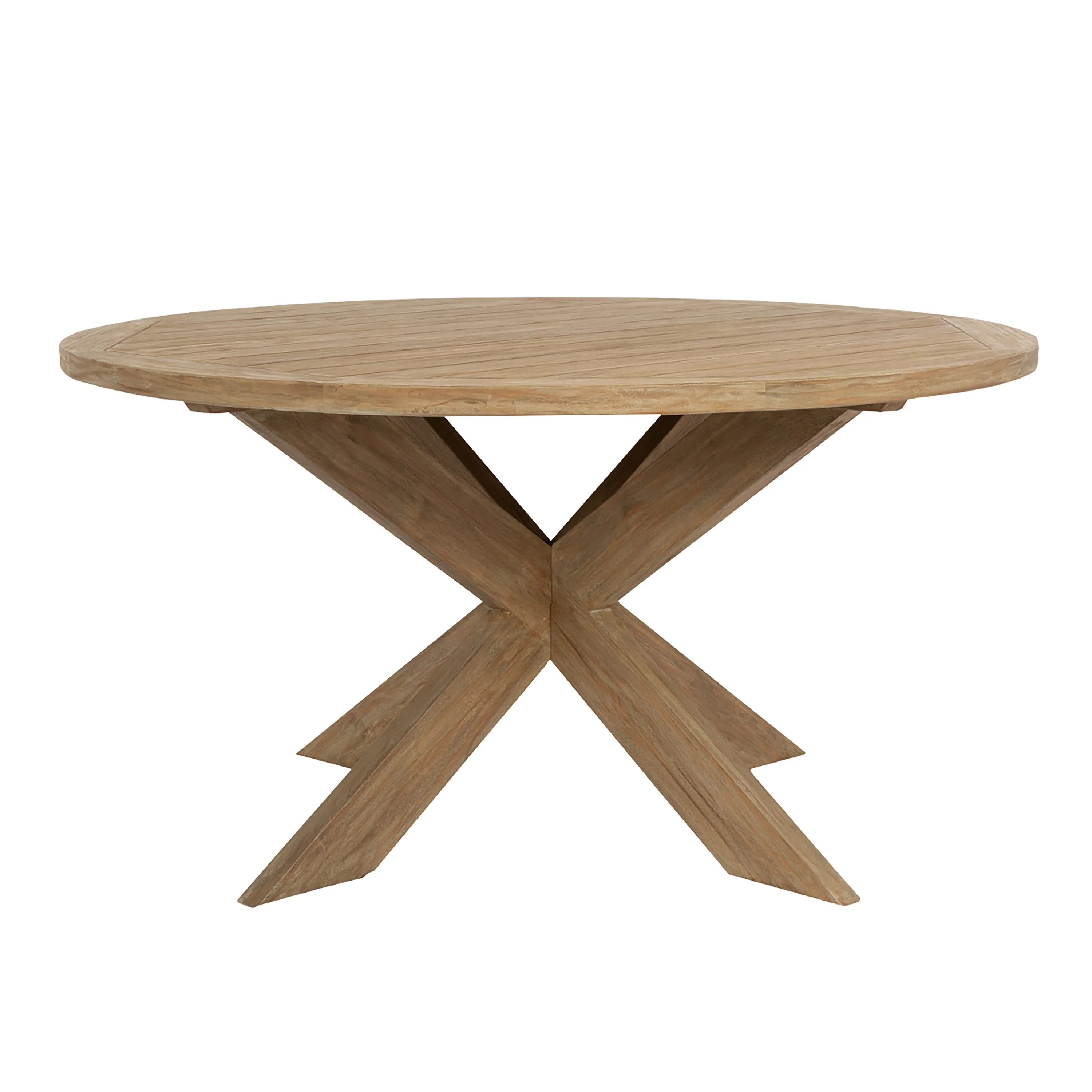 Coastal Teak 56″ Round Dining Table