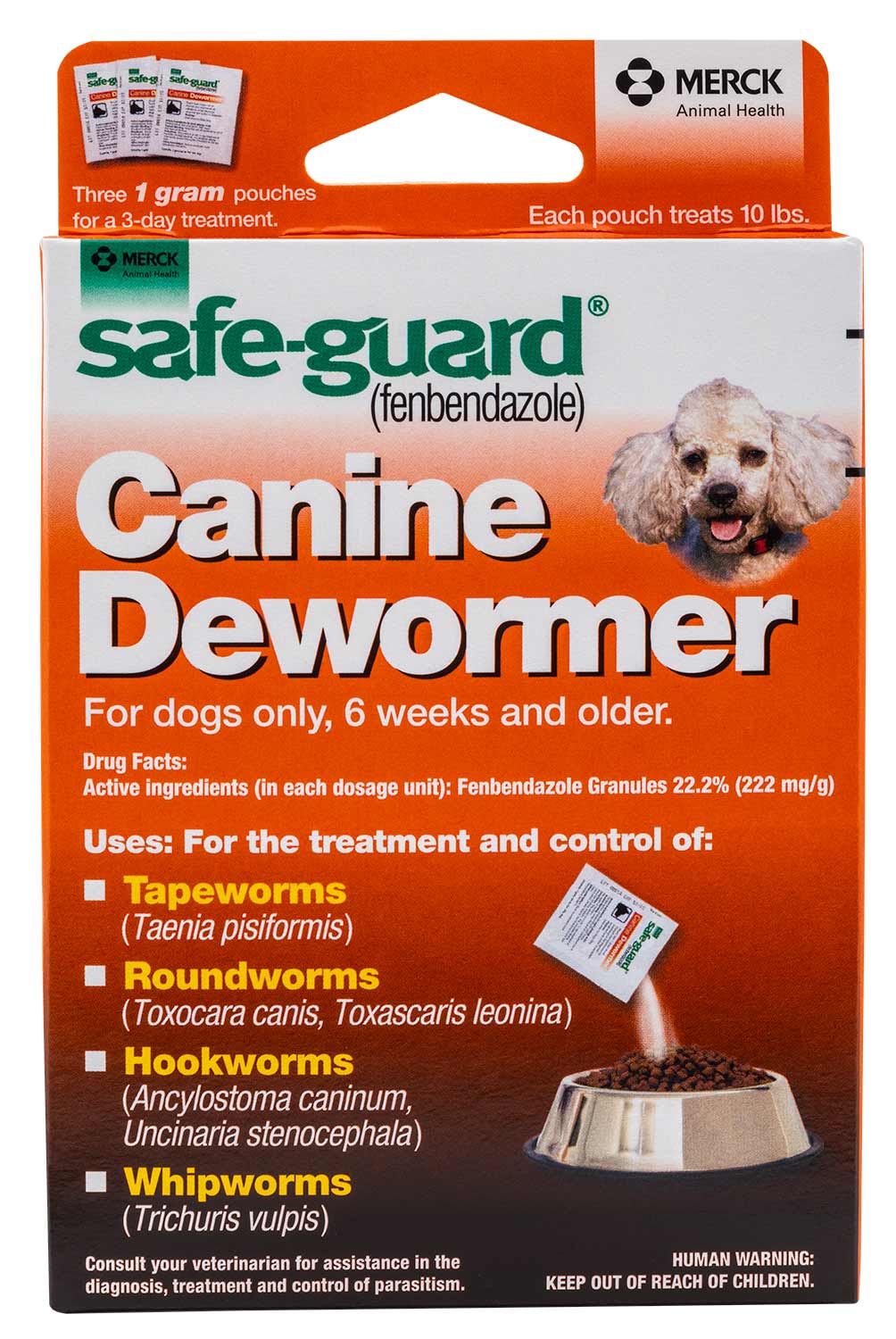 Safe-Guard Canine Fenbendazole Dewormer for Tapeworms, Roundworms, Hookworms, & Whipworms - Image 1